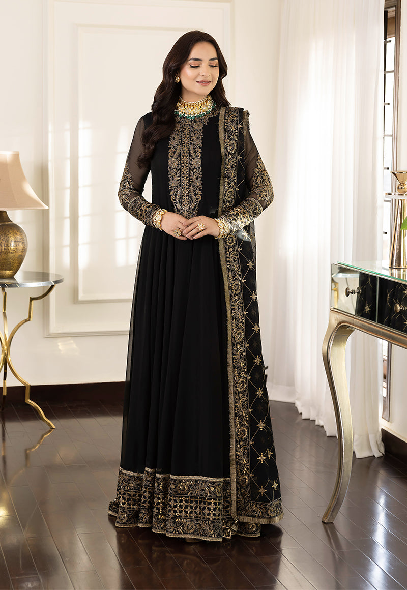 AJSM-35 EMBROIDERED CHIFFON 3 PCS by Designers Limited Edition